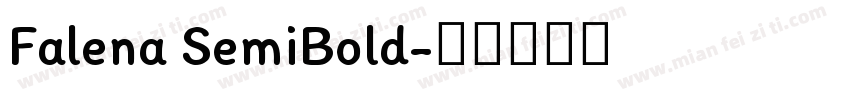 Falena SemiBold字体转换